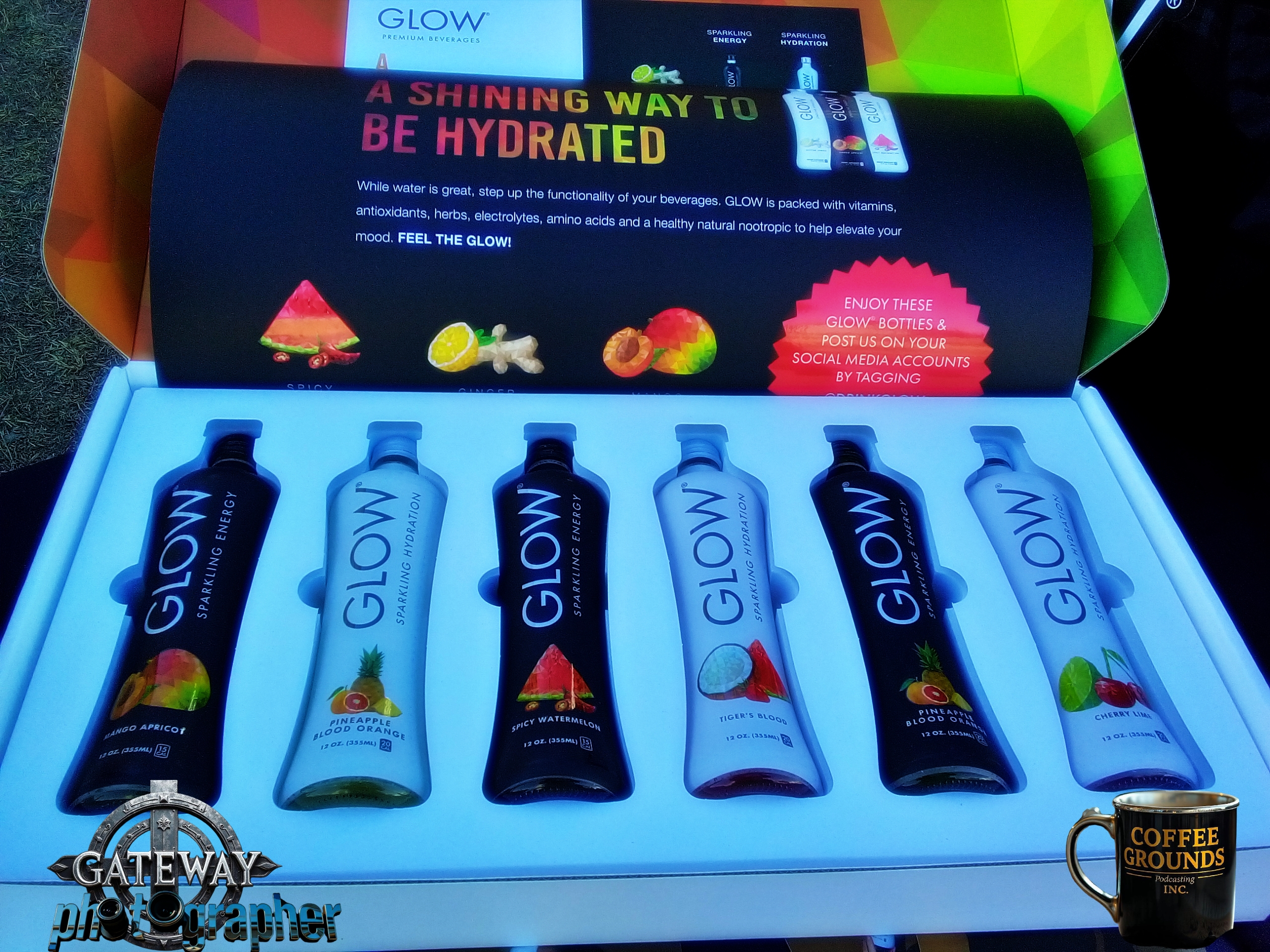 GLOW Sparkling Energy Drink is a refreshing and invigorating beverage that combines natural flavors,